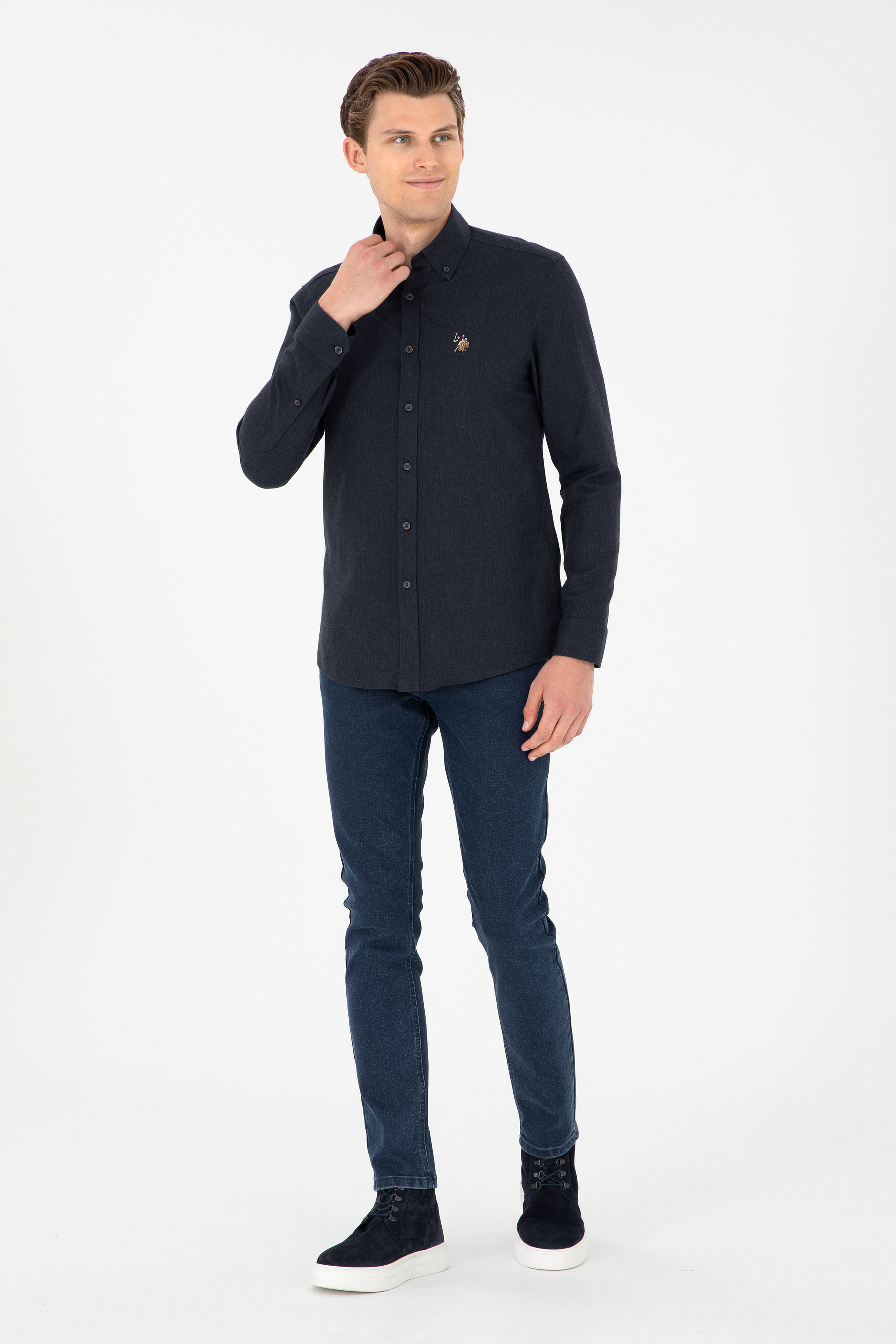 Erkek Koyu Mavi Jean Pantolon - Image 1