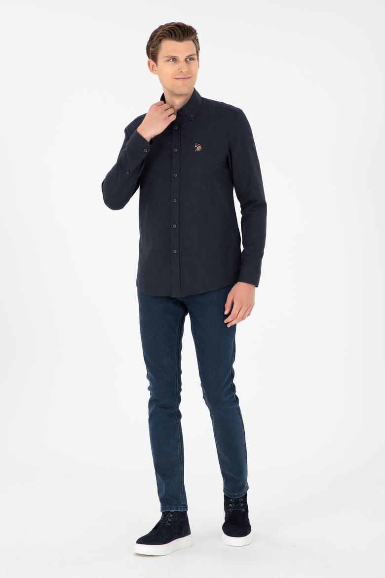 Erkek Koyu Mavi Jean Pantolon