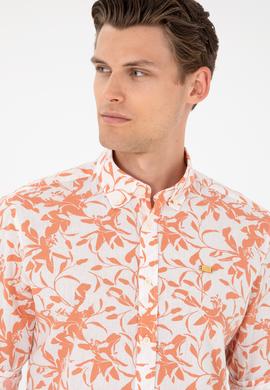 Erkek Ekru Uzun Kollu Gömlek - 50283356006