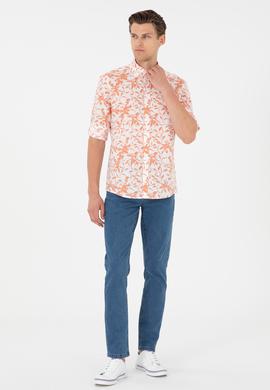 Erkek Ekru Uzun Kollu Gömlek - 50283356006