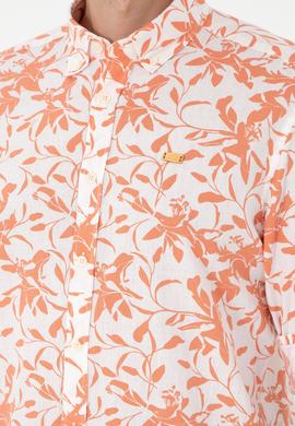 Erkek Ekru Uzun Kollu Gömlek - 50283356006