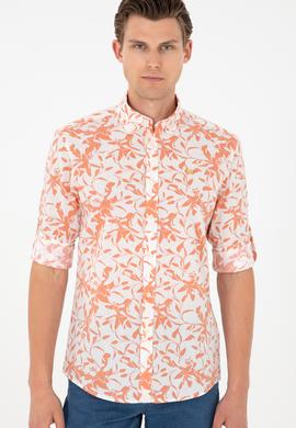 Erkek Ekru Uzun Kollu Gömlek - 50283356006