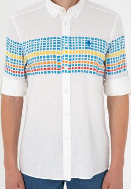 Erkek Saks Uzun Kollu Gömlek - 50283773015