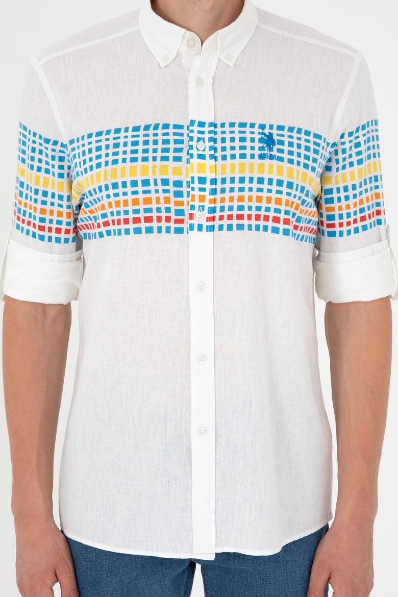 Erkek Saks Uzun Kollu Gömlek - 50283773015