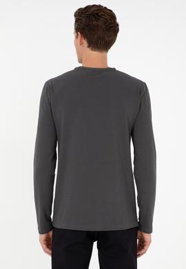 Erkek Antrasit Basic Sweatshirt - 50298246031