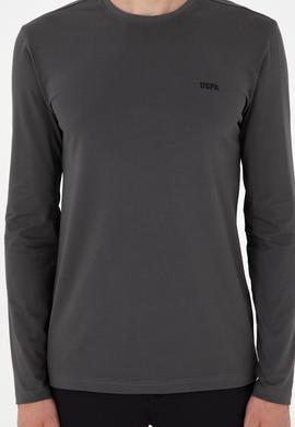 Erkek Antrasit Basic Sweatshirt - 50298246031