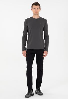 Erkek Antrasit Basic Sweatshirt - 50298246031