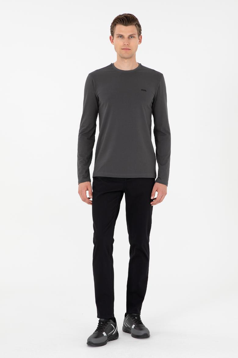 Erkek Antrasit Basic Sweatshirt - 50298246031