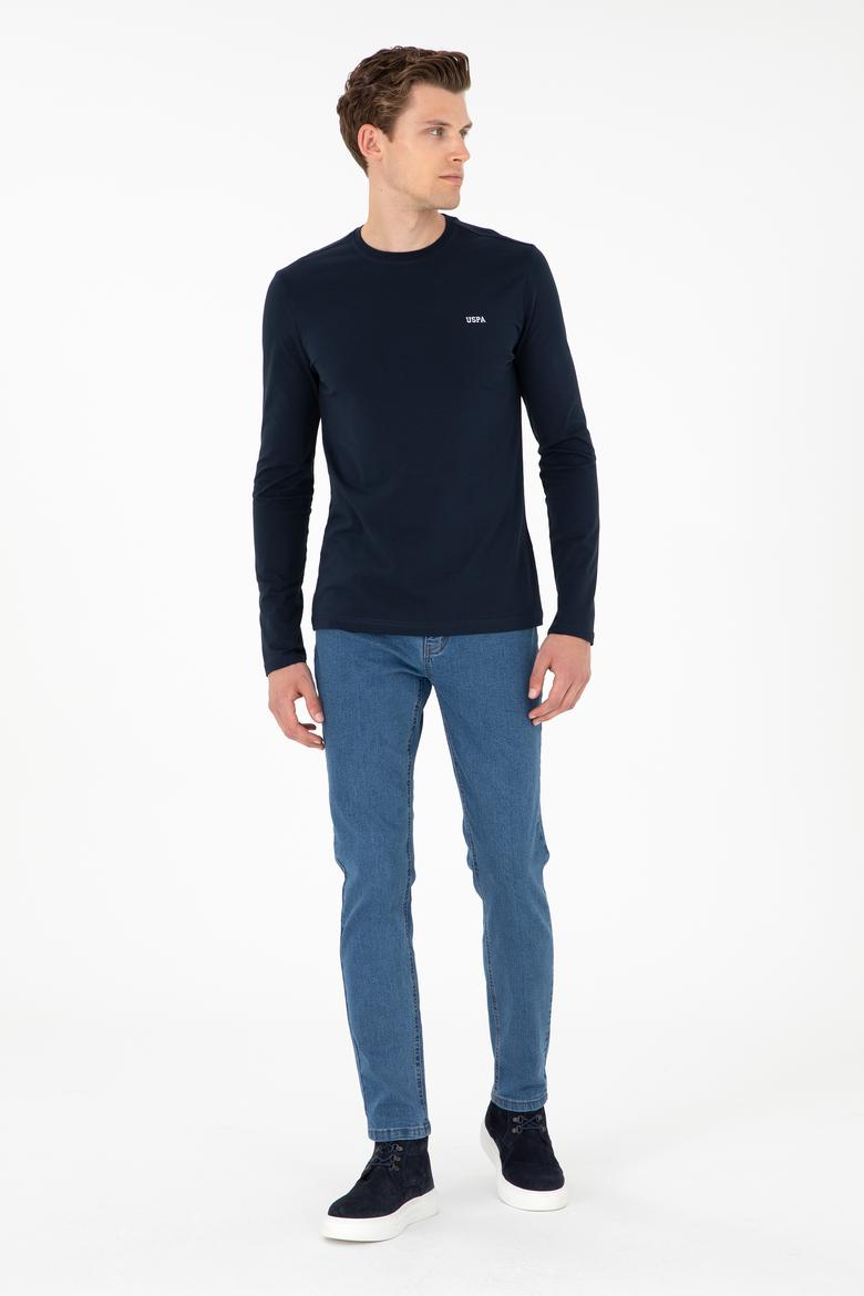 Erkek Lacivert Basic Sweatshirt - 50298246009