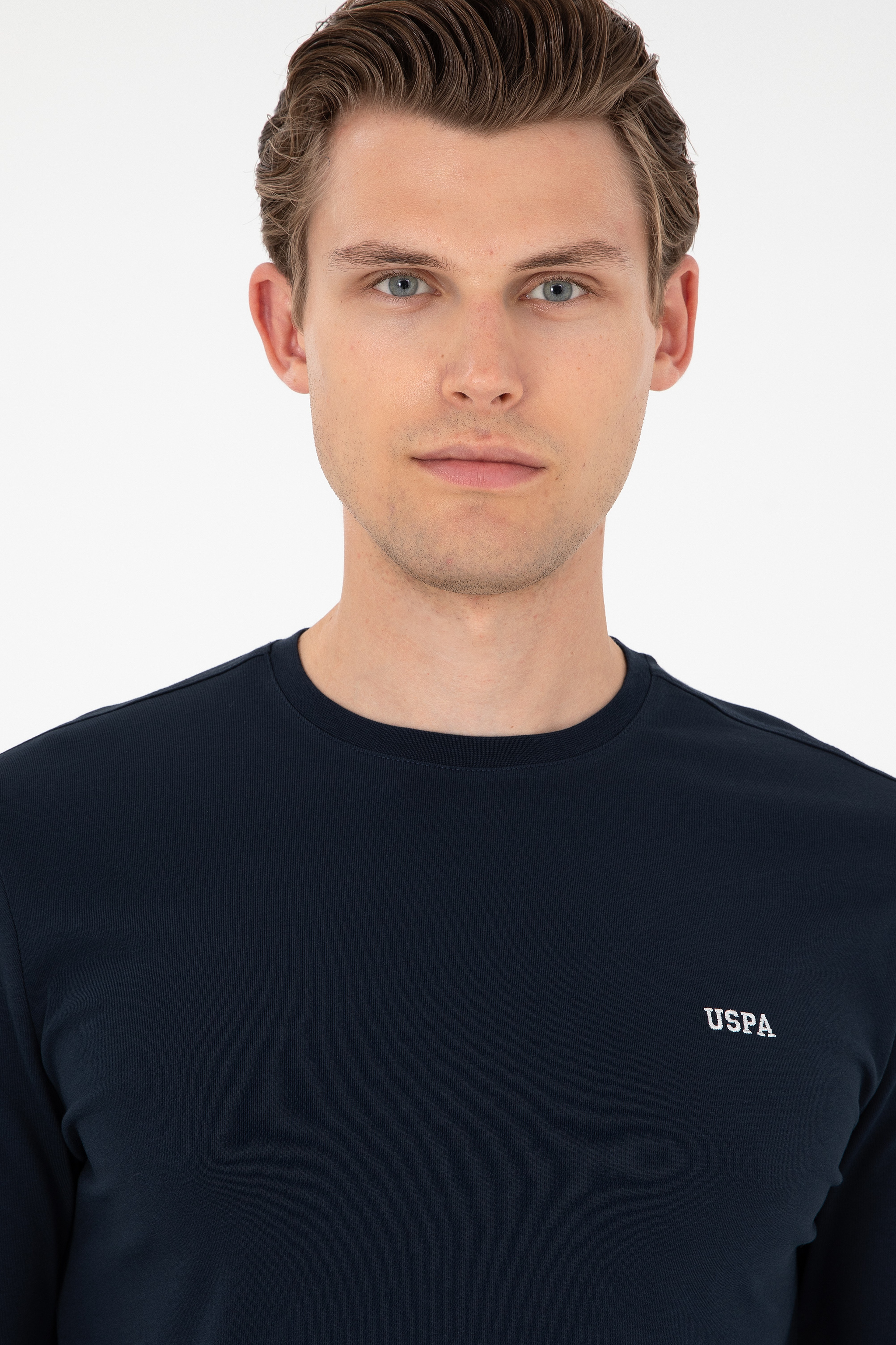 Erkek Lacivert Basic Sweatshirt