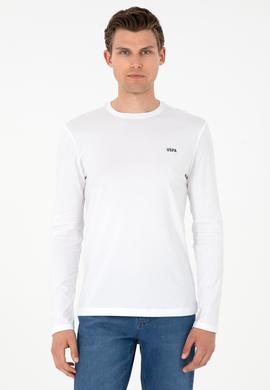 Erkek Beyaz Basic Sweatshirt - 50298246014