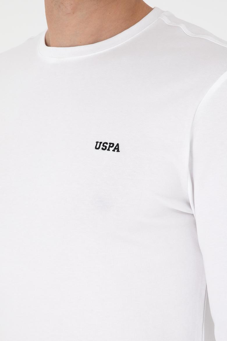 Erkek Beyaz Basic Sweatshirt - 50298246014