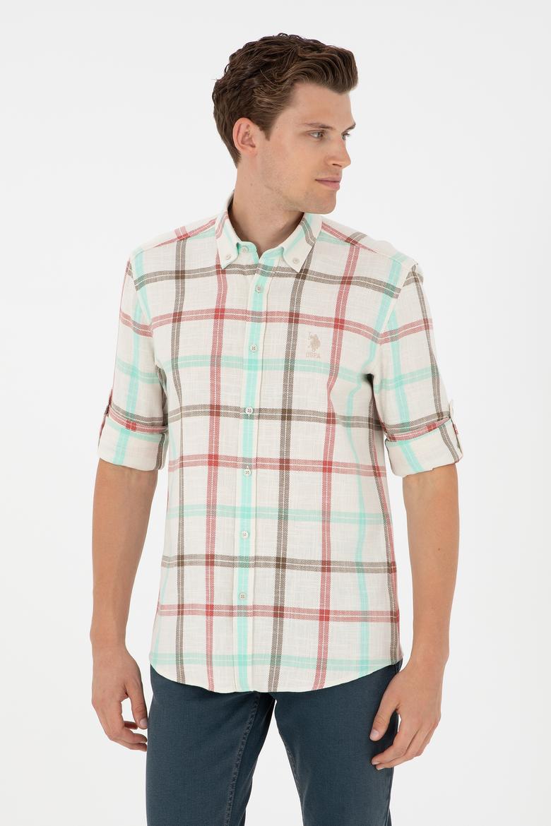 Erkek Taş Uzun Kollu Gömlek