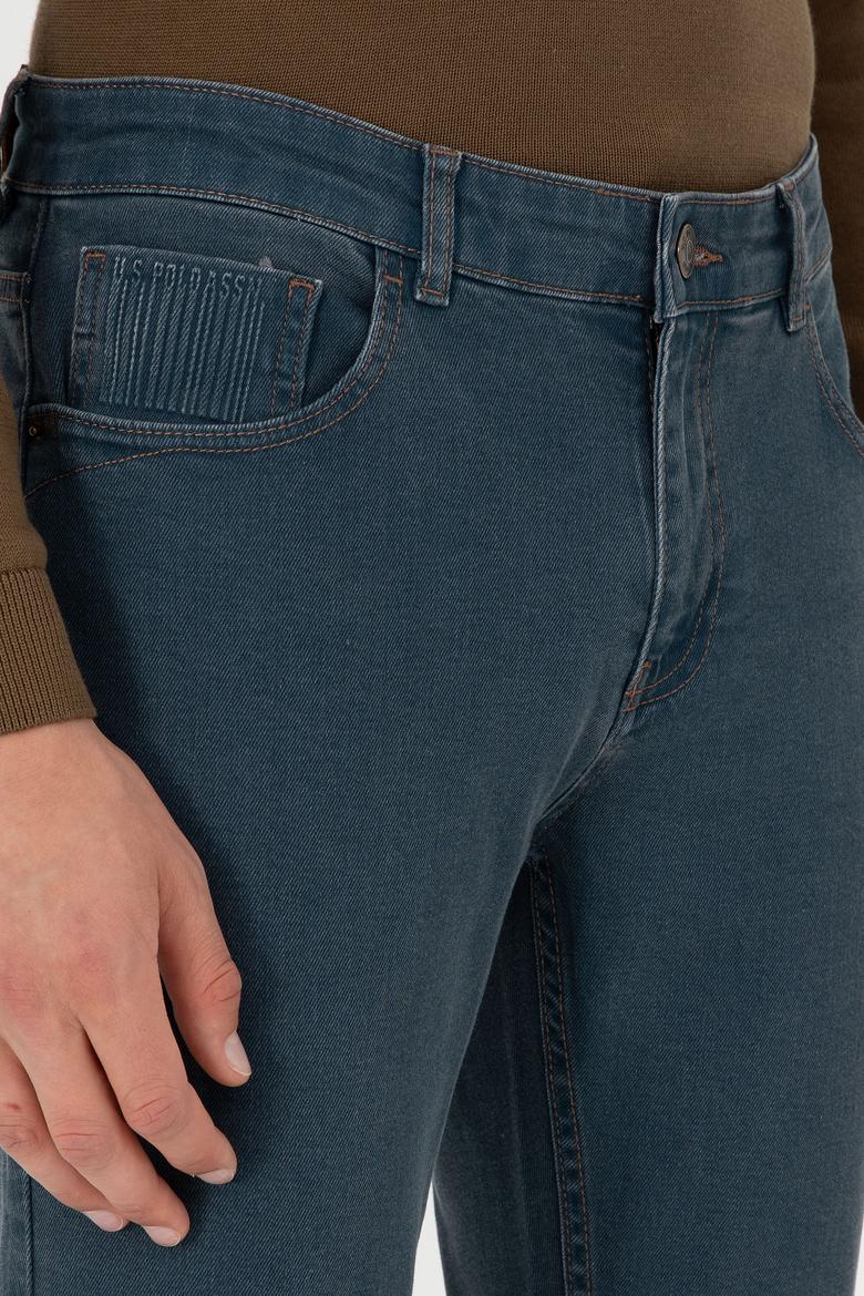 Erkek Gri Slim Fit Jean Pantolon - 50289462030