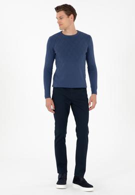 Erkek İndigo Kazak - 50292863008