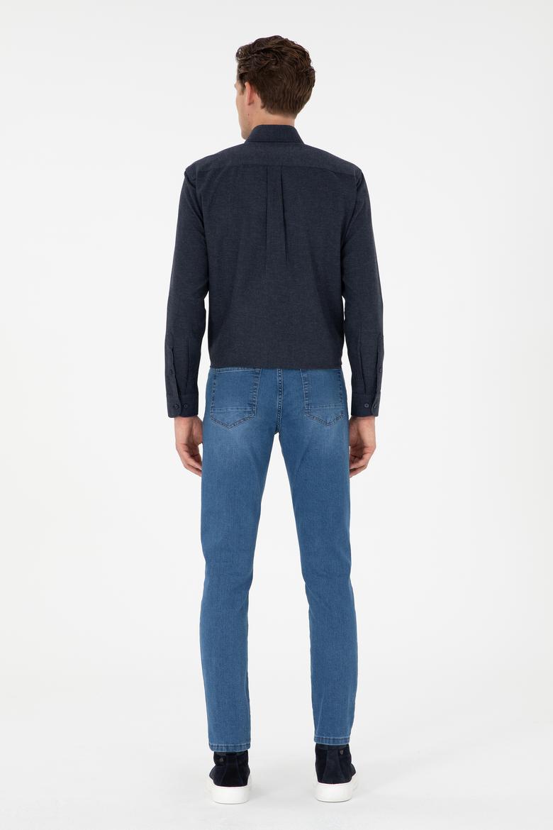 Erkek Mavi Slim Fit Jean Pantolon - 50296862016