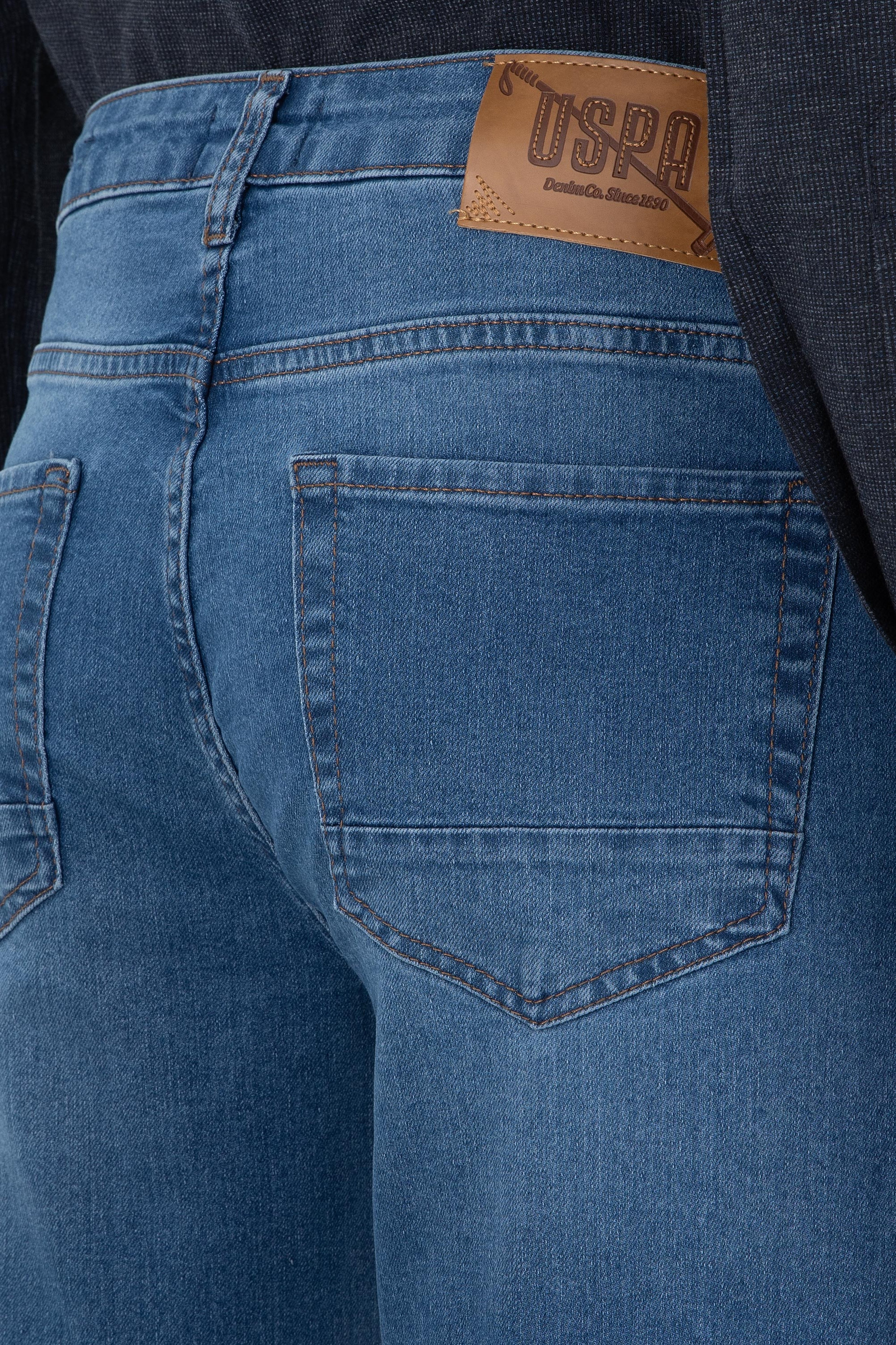 Erkek Mavi Slim Fit Jean Pantolon - Image 6