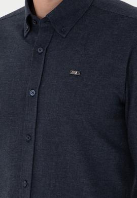 Erkek Lacivert Uzun Kollu Gömlek - 50292290032