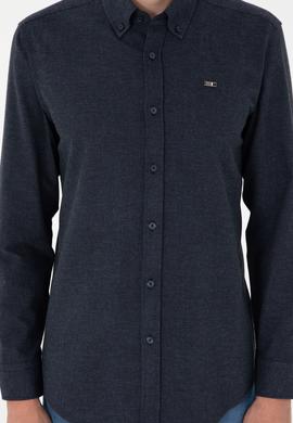 Erkek Lacivert Uzun Kollu Gömlek - 50292290032