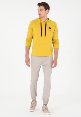 Erkek Sarı Basic Sweatshirt - 50289059197