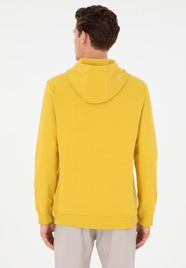 Erkek Sarı Basic Sweatshirt - 50289059197