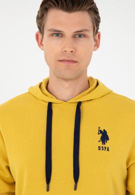 Erkek Sarı Basic Sweatshirt - 50289059197