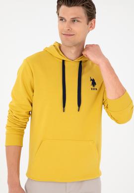 Erkek Sarı Basic Sweatshirt - 50289059197