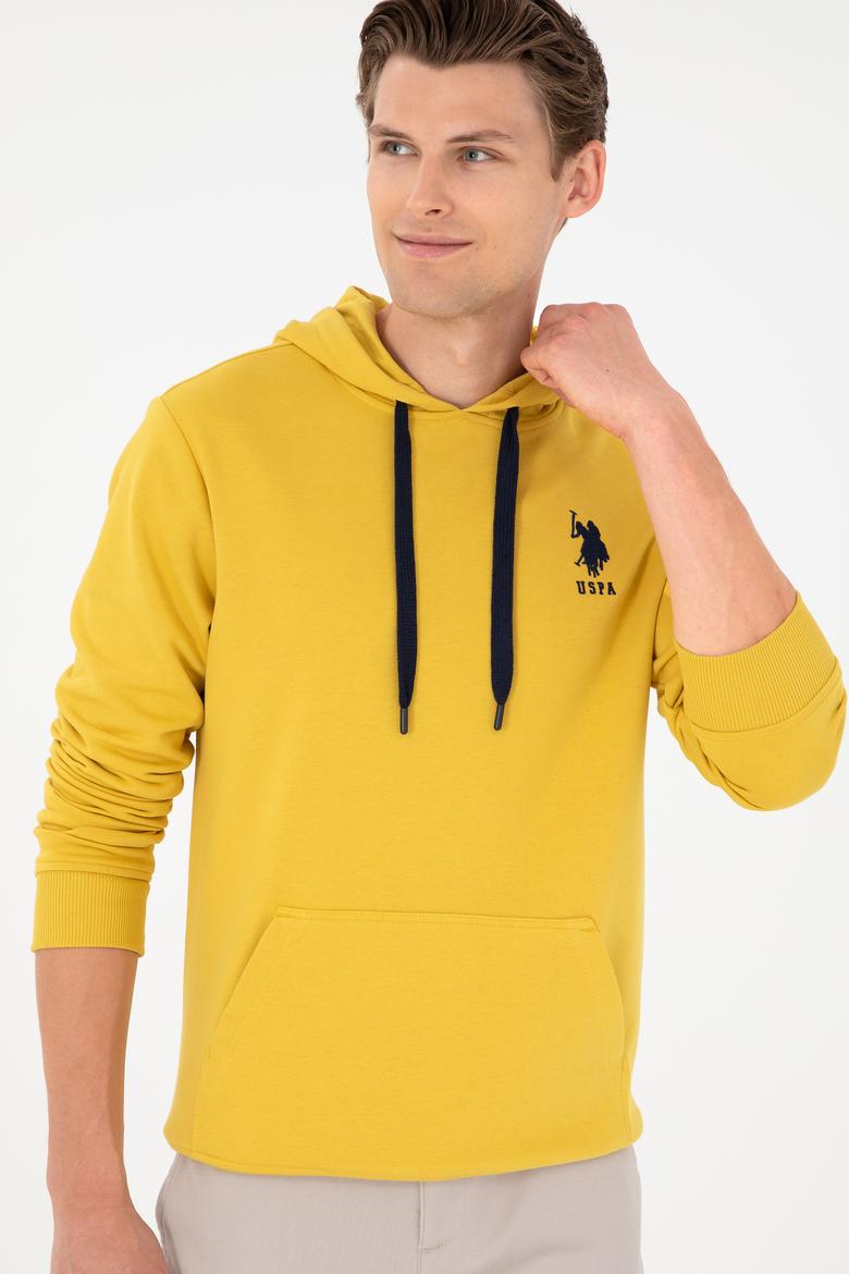 Erkek Sarı Basic Sweatshirt - 50289059197