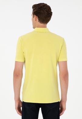 Erkek Slim Fit Polo Yaka Fıstık Yeşili Basic Tişört - 50279591194