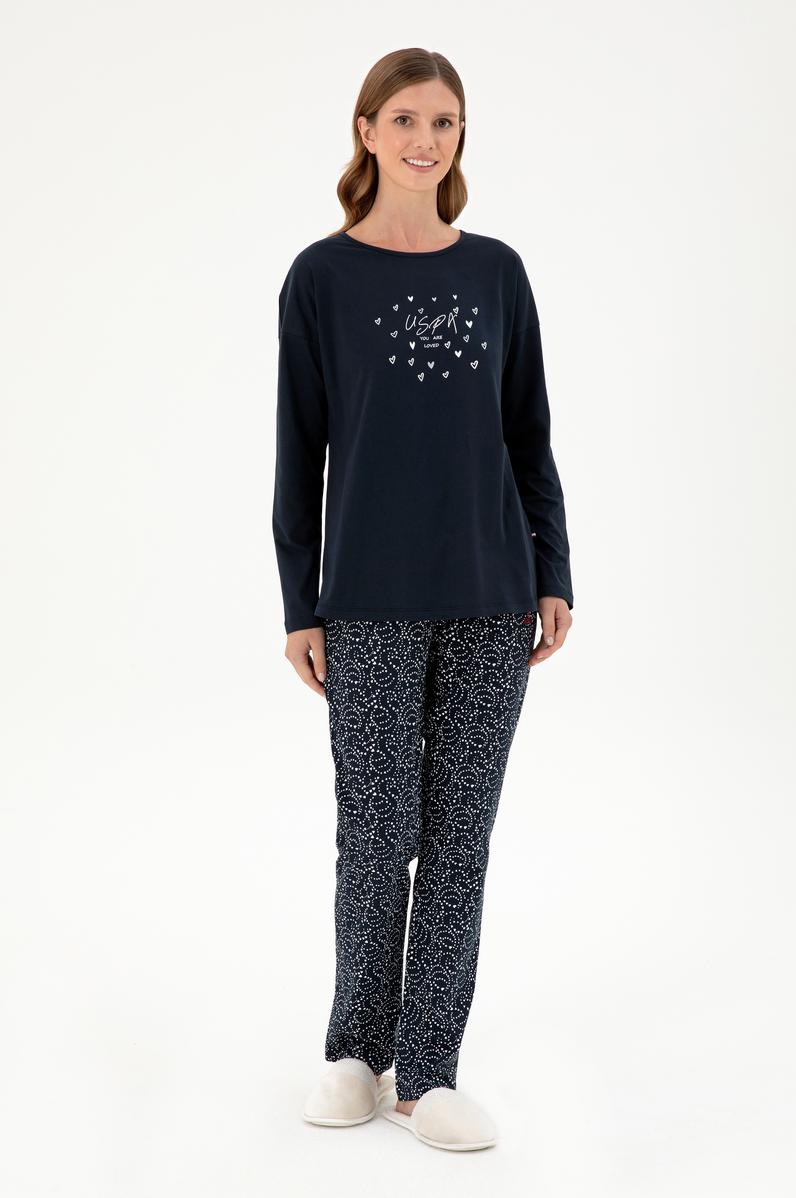 Kadın Lacivert Pijama Takımı