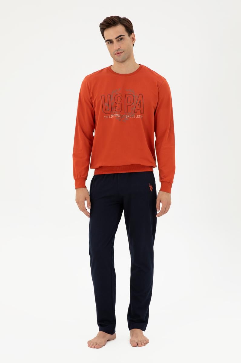 Erkek Turuncu Pijama Takımı