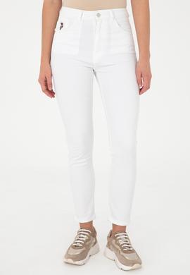 Kadın Beyaz Slim High Waist Fit Jean Pantolon - 50288512001