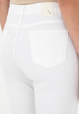 Kadın Beyaz Slim High Waist Fit Jean Pantolon - 50288512001