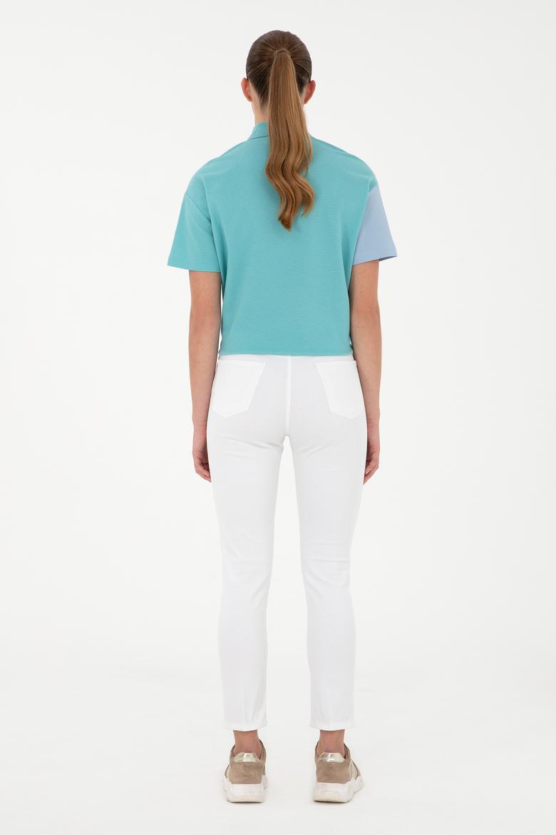 Kadın Beyaz Slim High Waist Fit Jean Pantolon - 50288512001