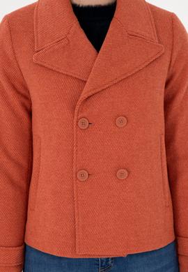 Kadın Kiremit Kaşe Mont - 50291511008