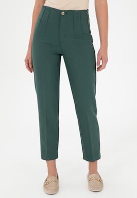 Kadın Koyu Yeşil Kanvas Pantolon - 50290404050