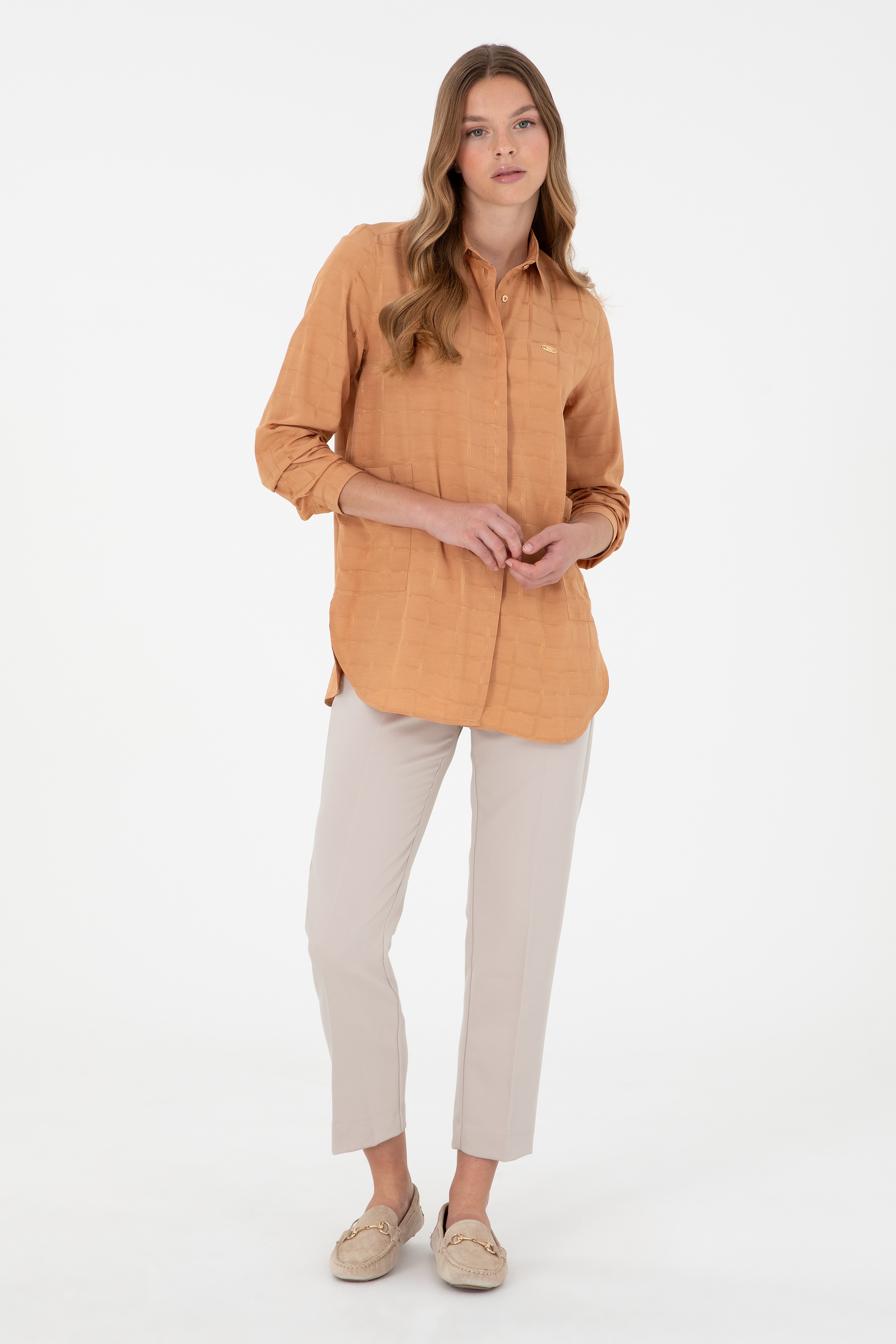 Kadın Taş Kanvas Pantolon - Image 3