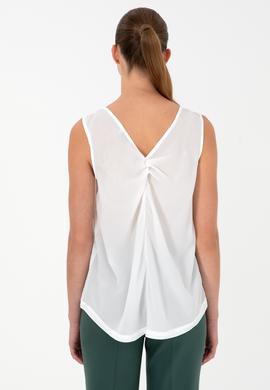 Kadın Ekru Kısa Kollu Gömlek - 50283453003