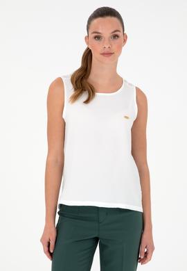 Kadın Ekru Kısa Kollu Gömlek - 50283453003