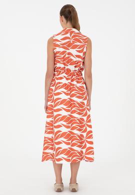 Kadın Pudra Midi Boy Dokuma Elbise - 50289476012