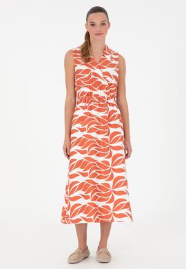 Kadın Pudra Midi Boy Dokuma Elbise - 50289476012