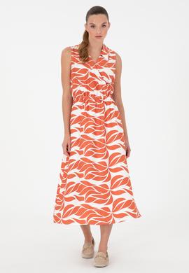 Kadın Pudra Midi Boy Dokuma Elbise - 50289476012