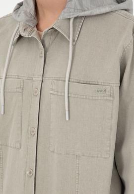 Kadın Açık Haki Uzun Kollu Gömlek - 50291070003