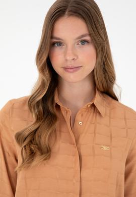 Kadın Camel Uzun Kollu Tunik Gömlek - 50289890003