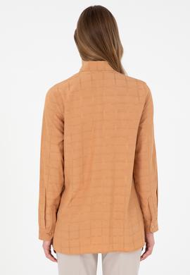 Kadın Camel Uzun Kollu Tunik Gömlek - 50289890003