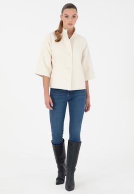 Kadın Krem Kaşe Mont - 50291492023