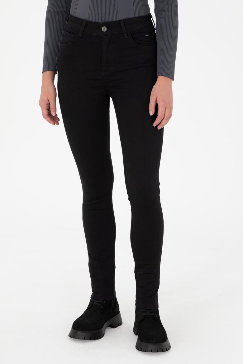 Kadın Siyah Jean Pantolon - 50289341003