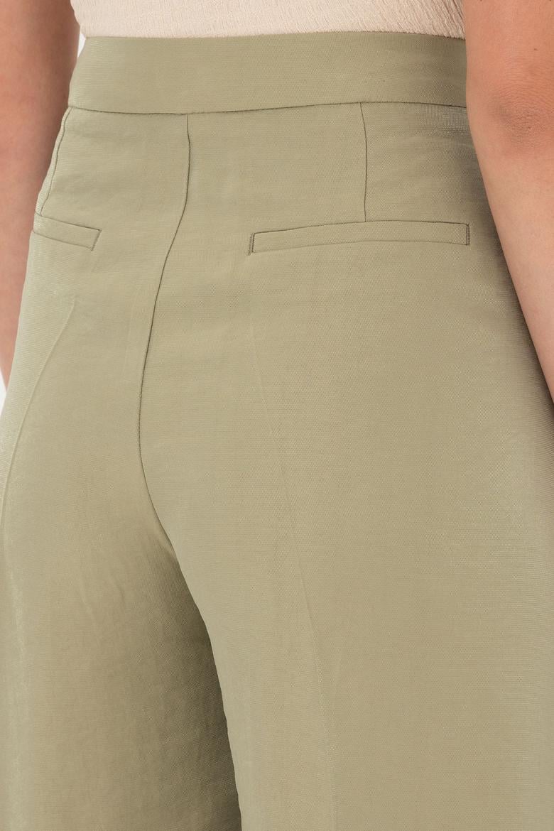 Kadın Açık Haki Kanvas Pantolon - 50290906005