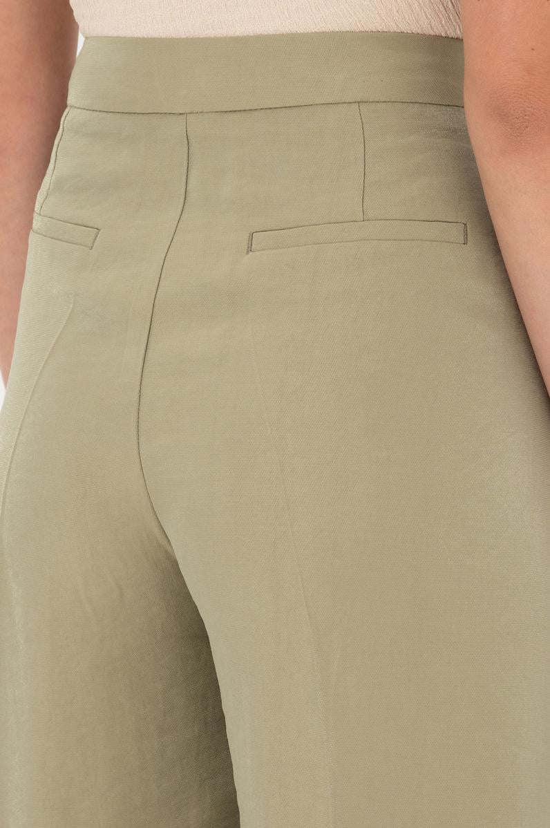 Kadın Açık Haki Kanvas Pantolon