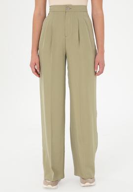 Kadın Açık Haki Kanvas Pantolon - 50290906005